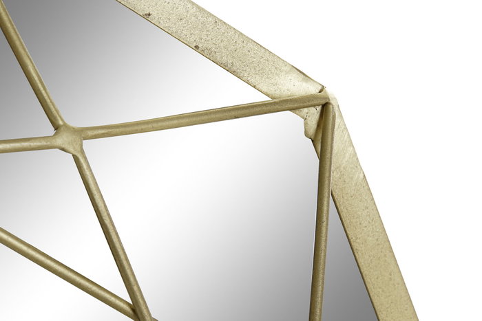 DKD Home Decor Espejo de Hierro Mate Dorado 50x5x52 cm