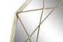 DKD Home Decor Espejo de Hierro Mate Dorado 50x5x52 cm