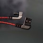 Elbe CA-199 Cable Gaming USB-A a Type-C 1M 90º Durabilidad Nylon Trenzado Aluminio