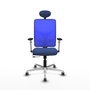 PIQUERAS Y CRESPO Silla de oficina Motilla con mecanismo Sincro/Traslack Azul
