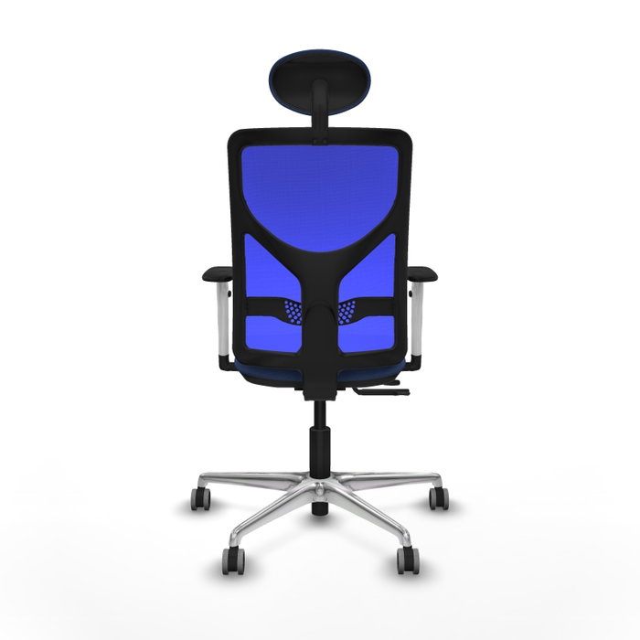 PIQUERAS Y CRESPO Silla de oficina Motilla con mecanismo Sincro/Traslack Azul