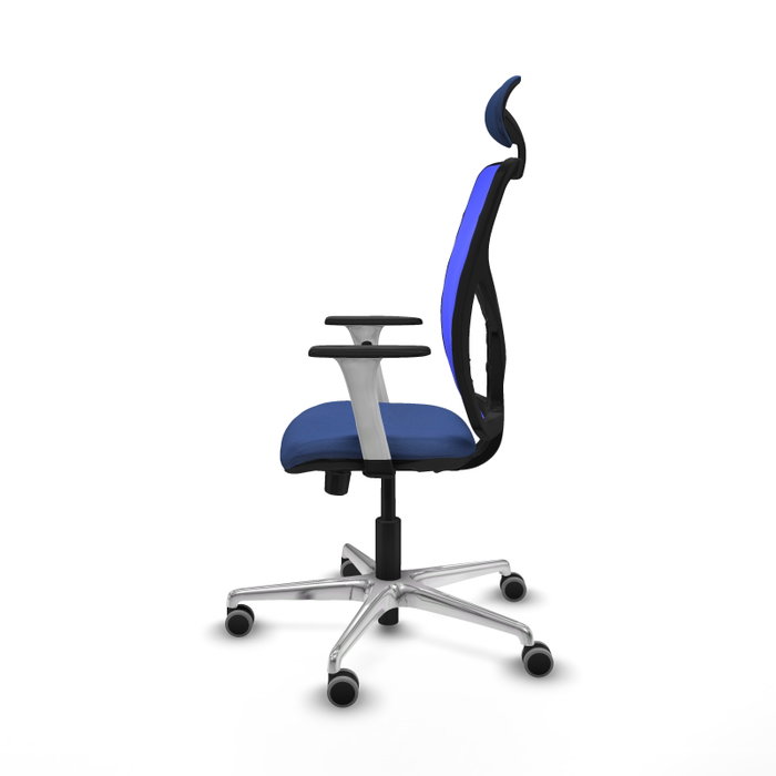 PIQUERAS Y CRESPO Silla de oficina Motilla con mecanismo Sincro/Traslack Azul