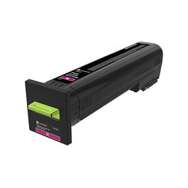 Lexmark 72K2XME Toner Magenta Original de Alto Rendimiento 22000 Páginas para Impresora CS820