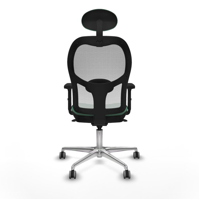 PIQUERAS Y CRESPO Silla de oficina Jorquera con mecanismo sincro, verde esmeralda y blanco PIQUERAS Y CRESPO Silla de oficina Jorquera con mecanismo sincro, verde esmeralda y blanco