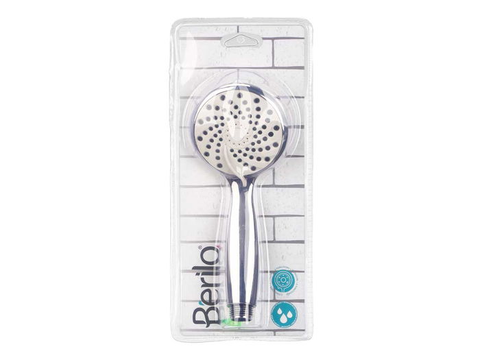 Berilo Telefono Ducha Plateado con 2 Funciones 8.5 x 21 x 8.5 cm (Set de 12)