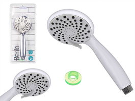 Berilo Telefono Ducha Plateado con 2 Funciones 8.5 x 21 x 8.5 cm (Set de 12)