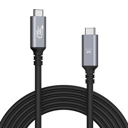 Ewent Cable USB-C Thunderbolt 4 40Gbps 240W 1m EC1070