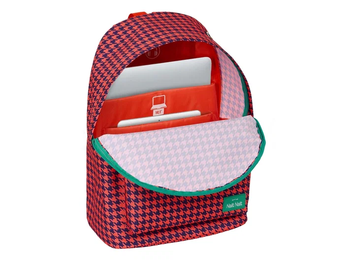 Safta Mochila para Ordenador Pata de Gallo Coral