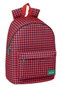 Safta Mochila Grande para Ordenador Pata de Gallo Coral 31x41x16 cm