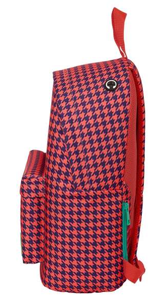 Safta Mochila Grande para Ordenador Pata de Gallo Coral 31x41x16 cm Safta Mochila Grande para Ordenador Pata de Gallo Coral 31x41x16 cm