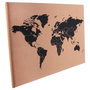 Dites-le avec des Mots Mural Mapamundi Corcho 40X60Cm para Decorar Habitaciones u Oficinas