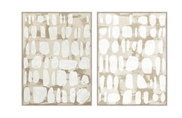 DKD Home Decor Cuadro Lienzo Abstracto Pack de 2 (90x4x120 cm)