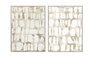DKD Home Decor Cuadro Lienzo Abstracto Pack de 2 (90x4x120 cm)