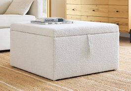 DKD Home Decor Descalzadora Blanco 60 x 36 x 60 cm Poliester MDF