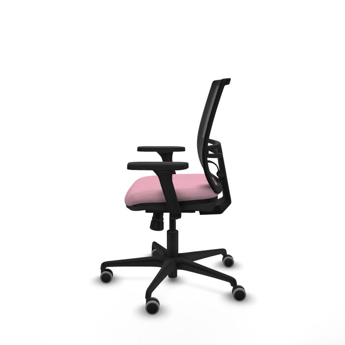 PIQUERAS Y CRESPO Silla de oficina Yunquera Rosa y Negro