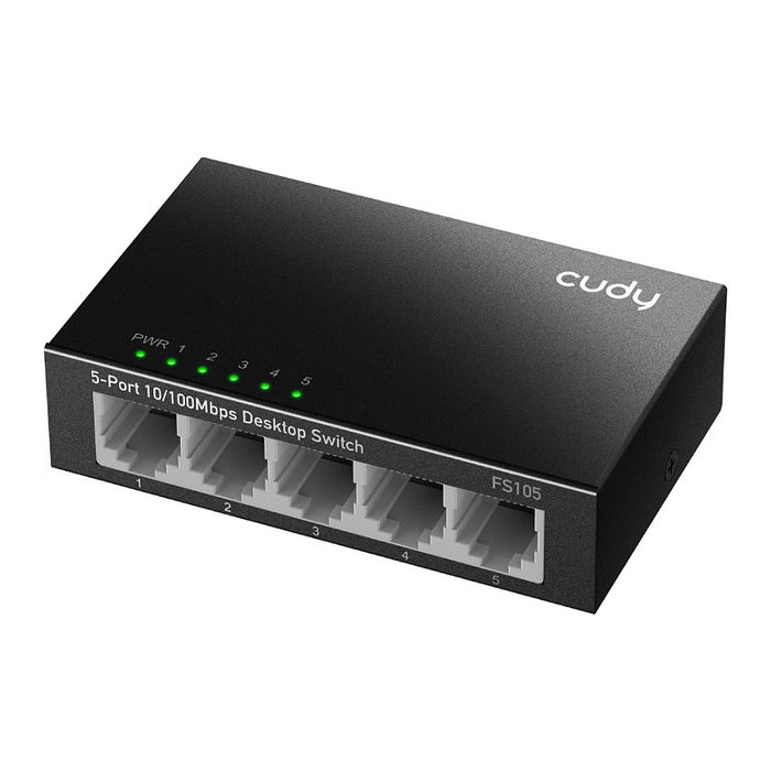 Cudy FS105 Switch No Administrado Fast Ethernet 5 Puertos RJ-45 Cudy FS105 Switch No Administrado Fast Ethernet 5 Puertos RJ-45