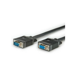 ROLINE Cable VGA de extensión de 2 m, Macho a Hembra, Negro