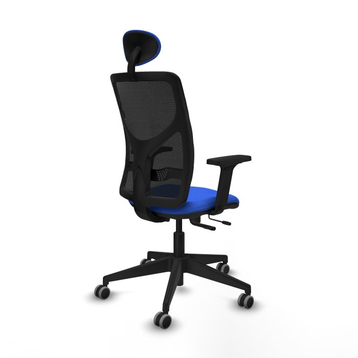 PIQUERAS Y CRESPO Silla de oficina Motilla con mecanismo Sincro/Traslack, Azul y Negro PIQUERAS Y CRESPO Silla de oficina Motilla con mecanismo Sincro/Traslack, Azul y Negro