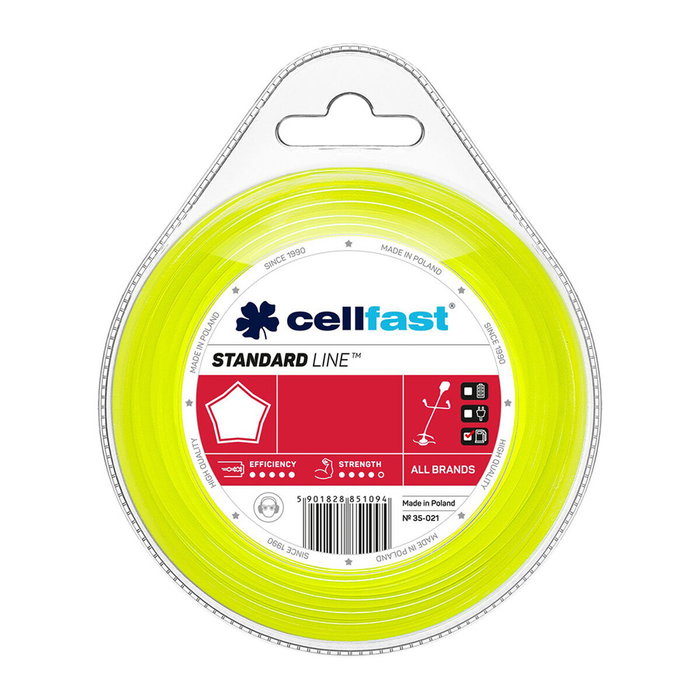Cellfast Hilo para Desbrozadora Estrella 2,7 mm x 15 m Cellfast Hilo para Desbrozadora Estrella 2,7 mm x 15 m