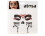 Atosa Joyas faciales adhesivas góticas en rojo y negro con detalles de lágrima