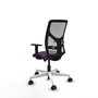 PIQUERAS Y CRESPO Silla de oficina Motilla con mecanismo Sincro, Morado y Gris