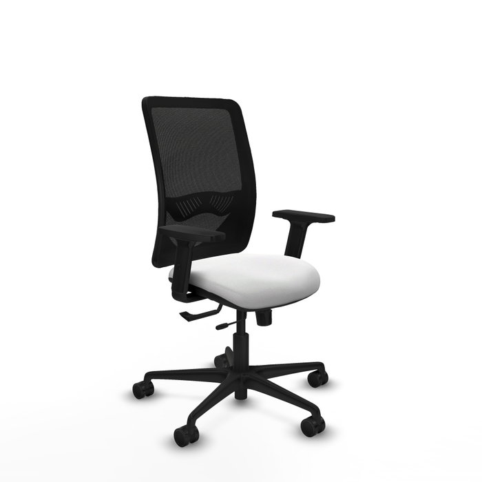 PIQUERAS Y CRESPO Silla de oficina Zulema con mecanismo Sincro/Traslack, Blanco y Negro PIQUERAS Y CRESPO Silla de oficina Zulema con mecanismo Sincro/Traslack, Blanco y Negro