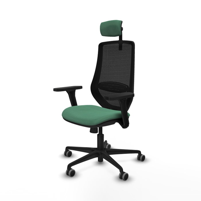 PIQUERAS Y CRESPO Silla de oficina Mardos Verde esmeralda y Negro