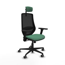 PIQUERAS Y CRESPO Silla de oficina Mardos Verde esmeralda y Negro