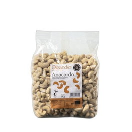 OLEANDER Anacardos Crudos Bio, Sin Gluten, Vegano, 1000 g (1 kg)