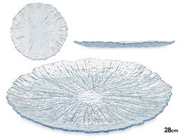 VIVALTO Plato Llano 28 cm Azul (Set de 12)