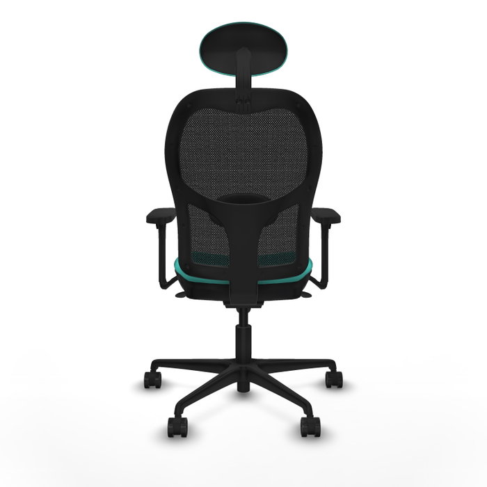 PIQUERAS Y CRESPO Silla de oficina Jorquera con mecanismo Sincro, Turquesa y Negro PIQUERAS Y CRESPO Silla de oficina Jorquera con mecanismo Sincro, Turquesa y Negro