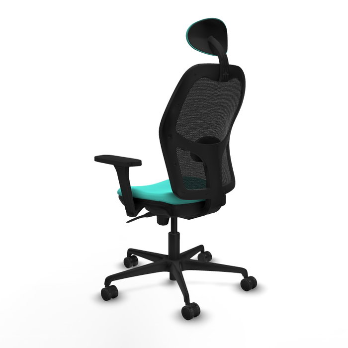 PIQUERAS Y CRESPO Silla de oficina Jorquera con mecanismo Sincro, Turquesa y Negro PIQUERAS Y CRESPO Silla de oficina Jorquera con mecanismo Sincro, Turquesa y Negro