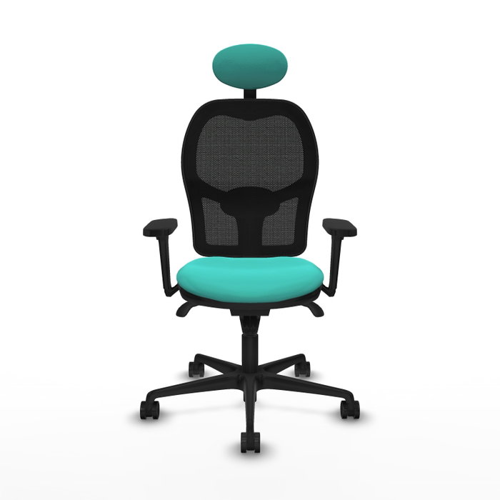 PIQUERAS Y CRESPO Silla de oficina Jorquera con mecanismo Sincro, Turquesa y Negro PIQUERAS Y CRESPO Silla de oficina Jorquera con mecanismo Sincro, Turquesa y Negro