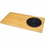 Jocca Tabla de cortar de bambú con escurridor 1633N Negro