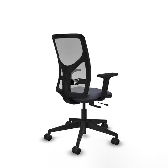 PIQUERAS Y CRESPO Silla de oficina Motilla con mecanismo Sincro/Traslack, Gris