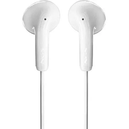 NGS Auriculares Cross Flip White con Micrófono Jack 3.5mm Blancos