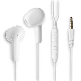 NGS Auriculares Cross Flip White con Micrófono Jack 3.5mm Blancos