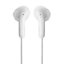 NGS Auriculares Intrauditivos Alámbricos con Micrófono, Botón Multifunción y Asistente de Voz, Conexión Jack 3.5 mm, Blanco - Modelo Cross Flip