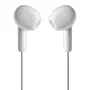 NGS Auriculares Intrauditivos Alámbricos con Micrófono, Botón Multifunción y Asistente de Voz, Conexión Jack 3.5 mm, Blanco - Modelo Cross Flip