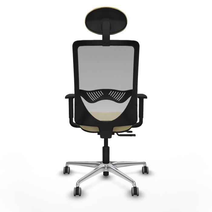PIQUERAS Y CRESPO Silla de oficina Zulema con mecanismo Sincro/Traslack Crema y Gris PIQUERAS Y CRESPO Silla de oficina Zulema con mecanismo Sincro/Traslack Crema y Gris