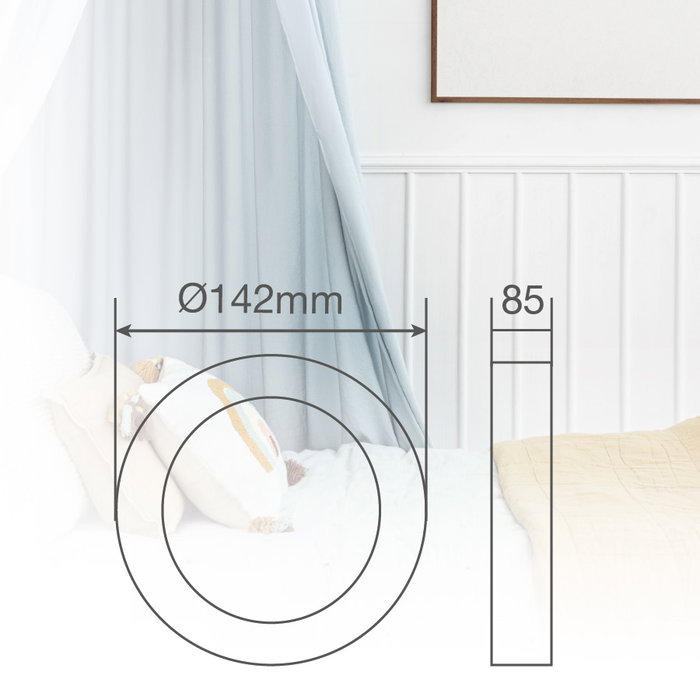 GSC Evolution Push-Light 142x50mm Blanco
