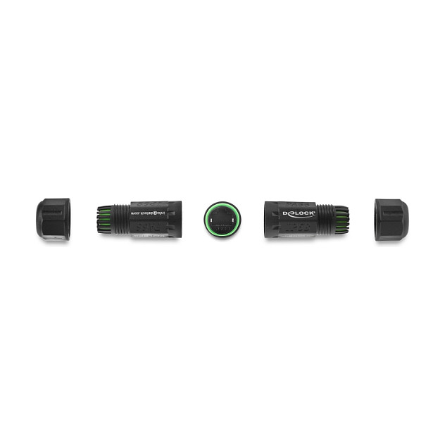 DeLOCK 90098 Conector RJ45 hembra a RJ45 hembra Cat.6 con rosca M16 IP68 DeLOCK 90098 Conector RJ45 hembra a RJ45 hembra Cat.6 con rosca M16 IP68