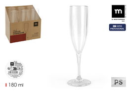 Inde Copa Champagne 180 ml Ps La Mediterranea Alto 23.2 cm (12 Unidades)