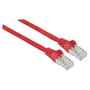 Intellinet Cable de Red Patch Cord Cat6A Cobre S/FTP LSZH 0.5m Rojo - Cable LAN RJ45 Macho, 10 Gbit/s, 500 MHz, Blindeado, Contactos Dorados