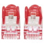 Intellinet Cable de Red Patch Cord Cat6A Cobre S/FTP LSZH 0.5m Rojo - Cable LAN RJ45 Macho, 10 Gbit/s, 500 MHz, Blindeado, Contactos Dorados