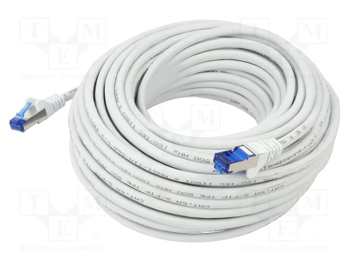 GOOBAY Patch cord S/FTP Cat 6a RJ45 de 20m blanco