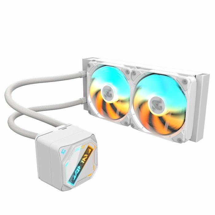 Gigabyte GAMING 240 ICE Refrigeración Líquida Blanca con 2 Ventiladores ARGB de 120 mm