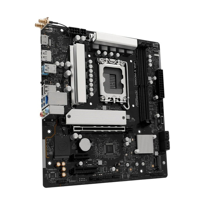 ASRock B860M-X WiFi micro ATX Intel LGA 1851 DDR5 128GB Wi-Fi 6E ASRock B860M-X WiFi micro ATX Intel LGA 1851 DDR5 128GB Wi-Fi 6E