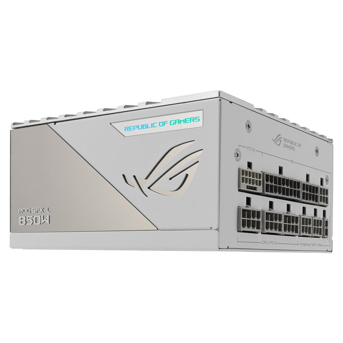 ASUS ROG Loki SFX-L 850W Fuente de Alimentación ATX/SFX-L 80 Plus Platinum, Color Blanco, RGB, Totalmente Modular, para PC Gaming