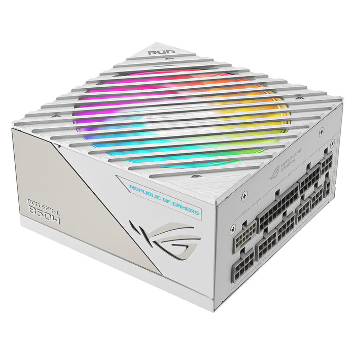 ASUS ROG Loki SFX-L 850W Fuente de Alimentación ATX/SFX-L 80 Plus Platinum, Color Blanco, RGB, Totalmente Modular, para PC Gaming